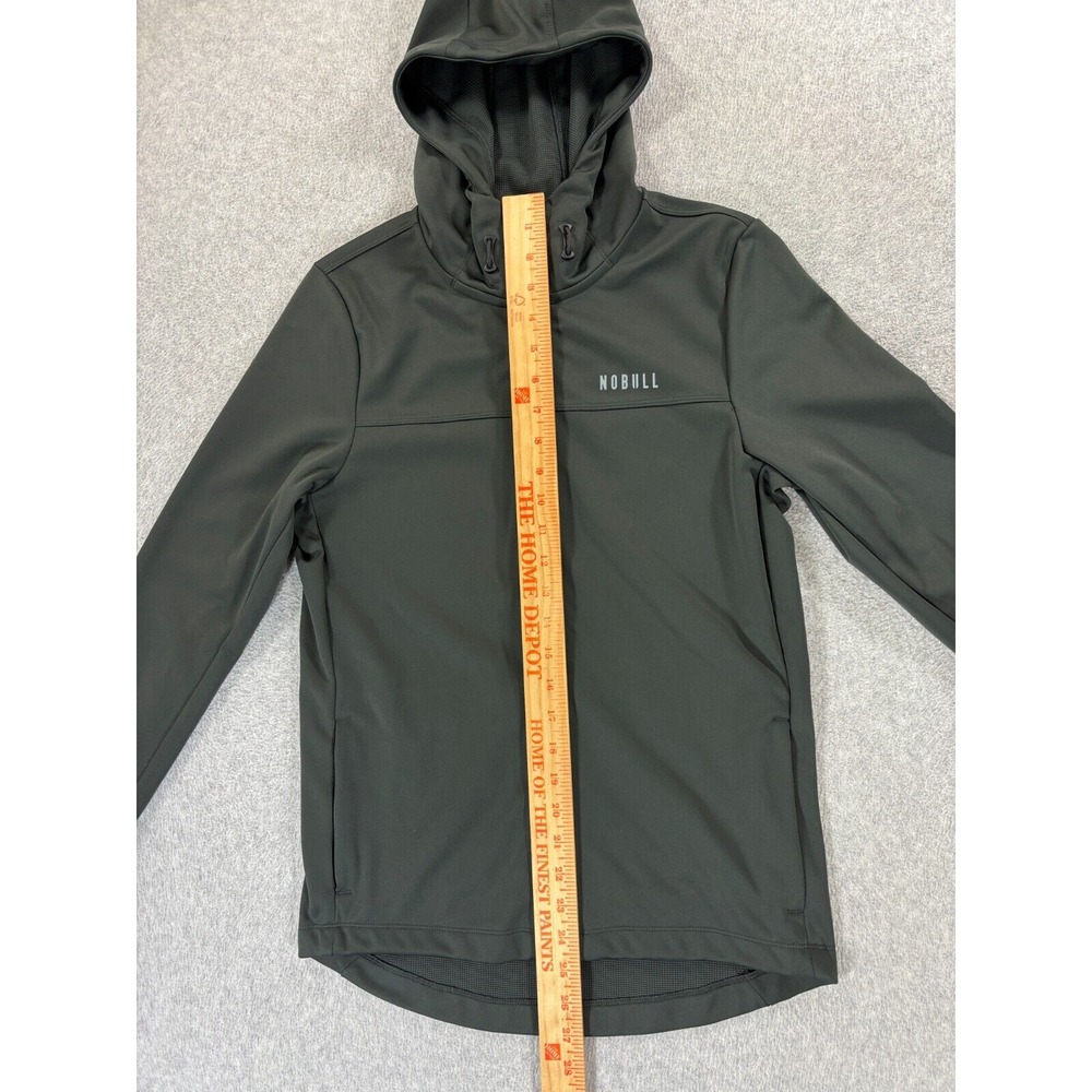 NOBULL Full Zip Athletic Fit Hoodie Running Jacket (Men's XS)‎ Gray - Picture 9 of 13